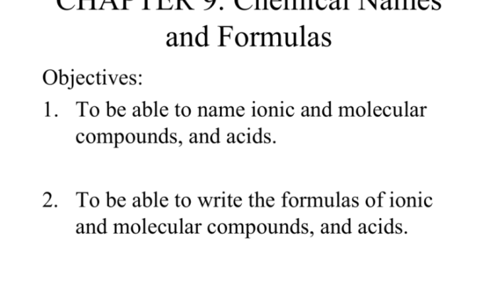 Formulas