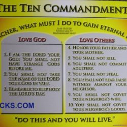 Ten commandments luther's small catechism