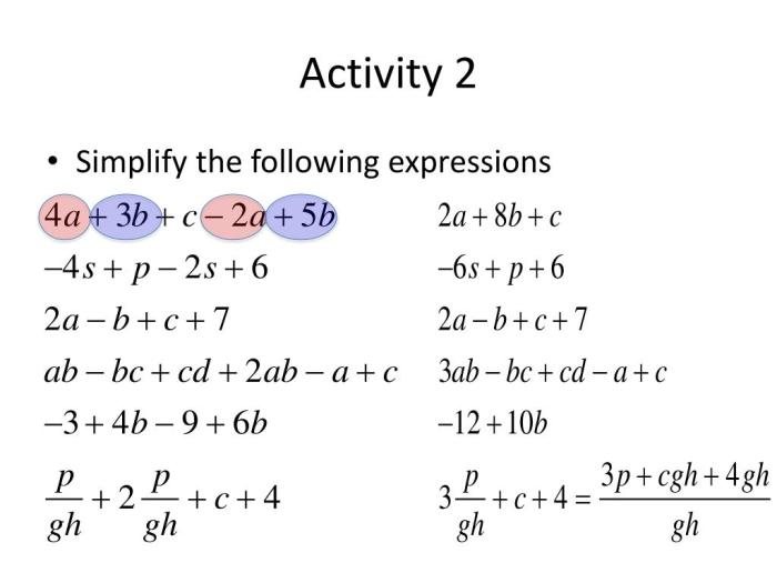 Simplify the following expression 4a 2b