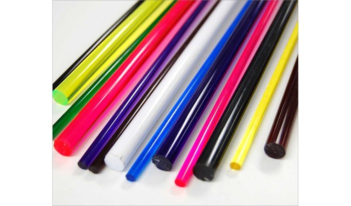 Acrylic shopee rods 4mm 2mm 10mm