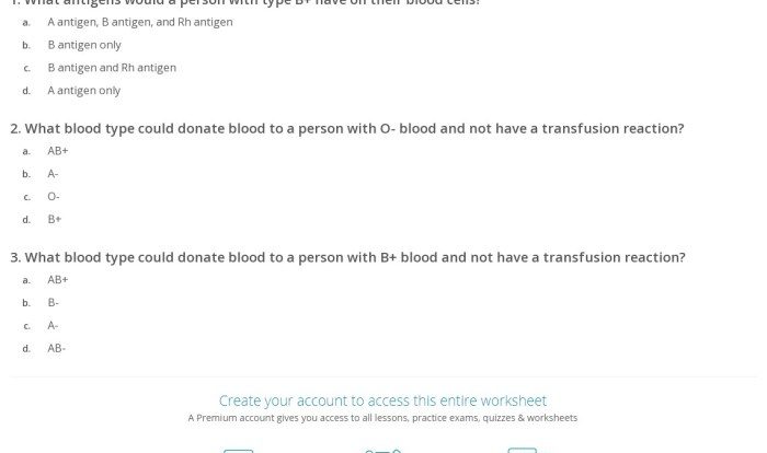 Blood basics quiz answer key