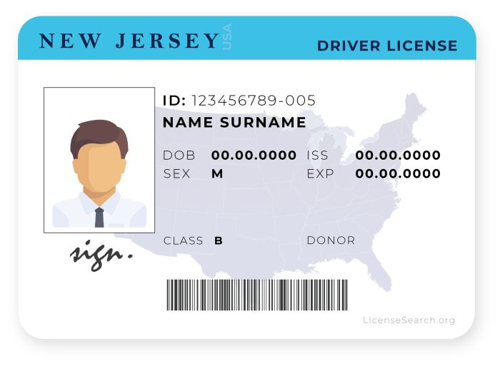 Multa por manejar sin licencia en new jersey