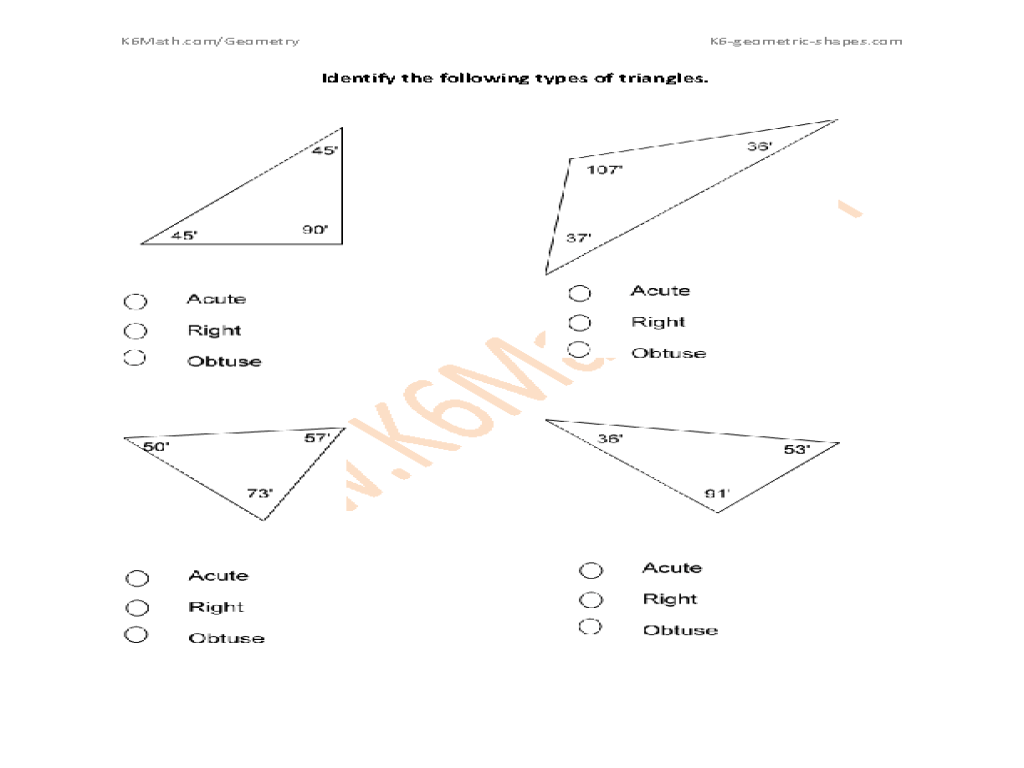 Centers of triangles review worksheet answer key